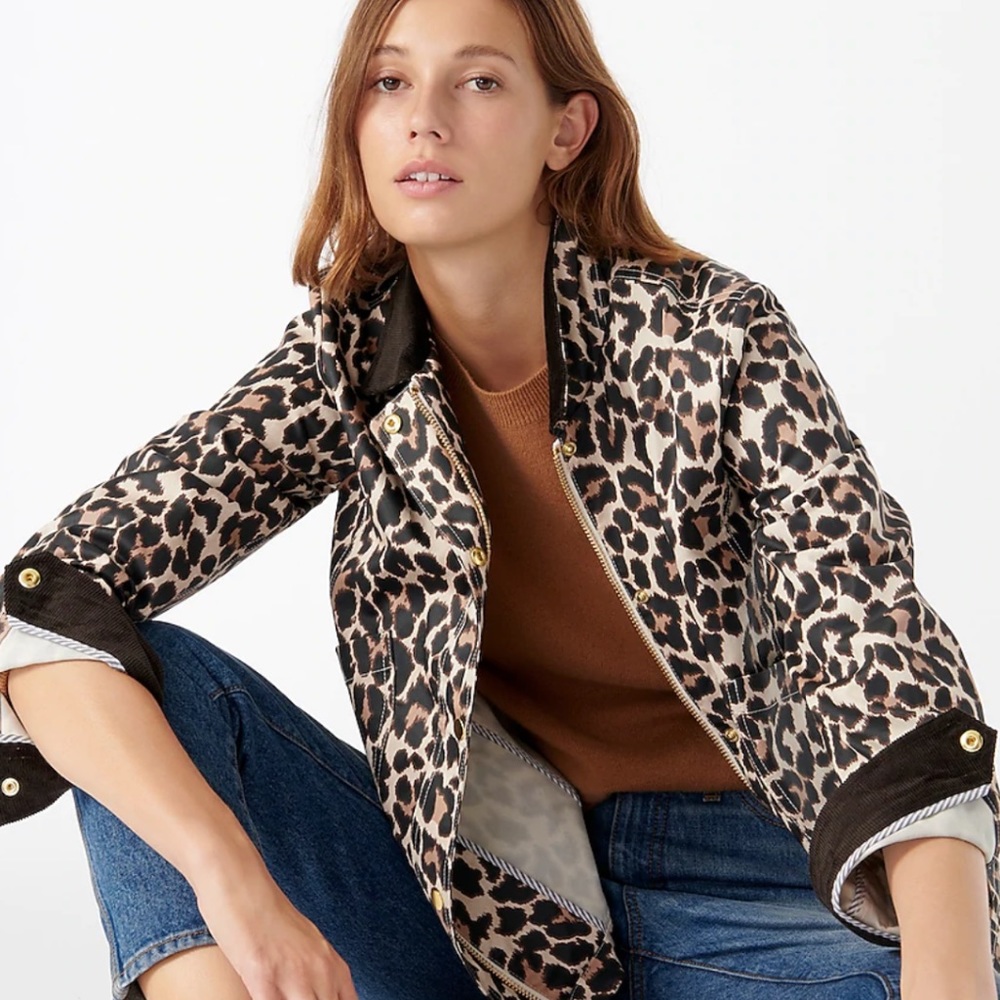 J.Crew Barn Jacket in Leopard